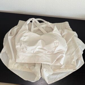 BUFFBUNNY OATMILK Flirty Flo Short Boyshort & bra SET